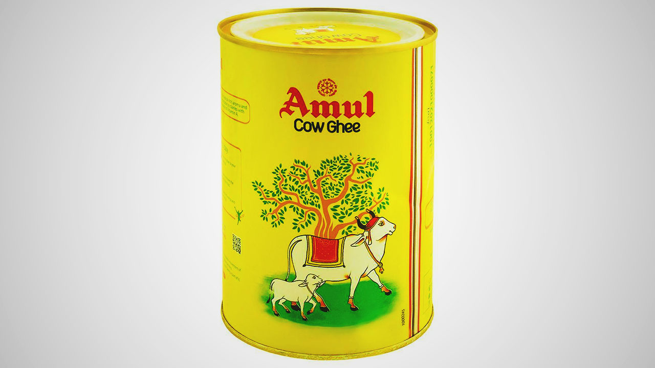 Amul Cow Ghee is a widely popular and trusted ghee brand in India, recognized for its consistent quality and widespread availability.