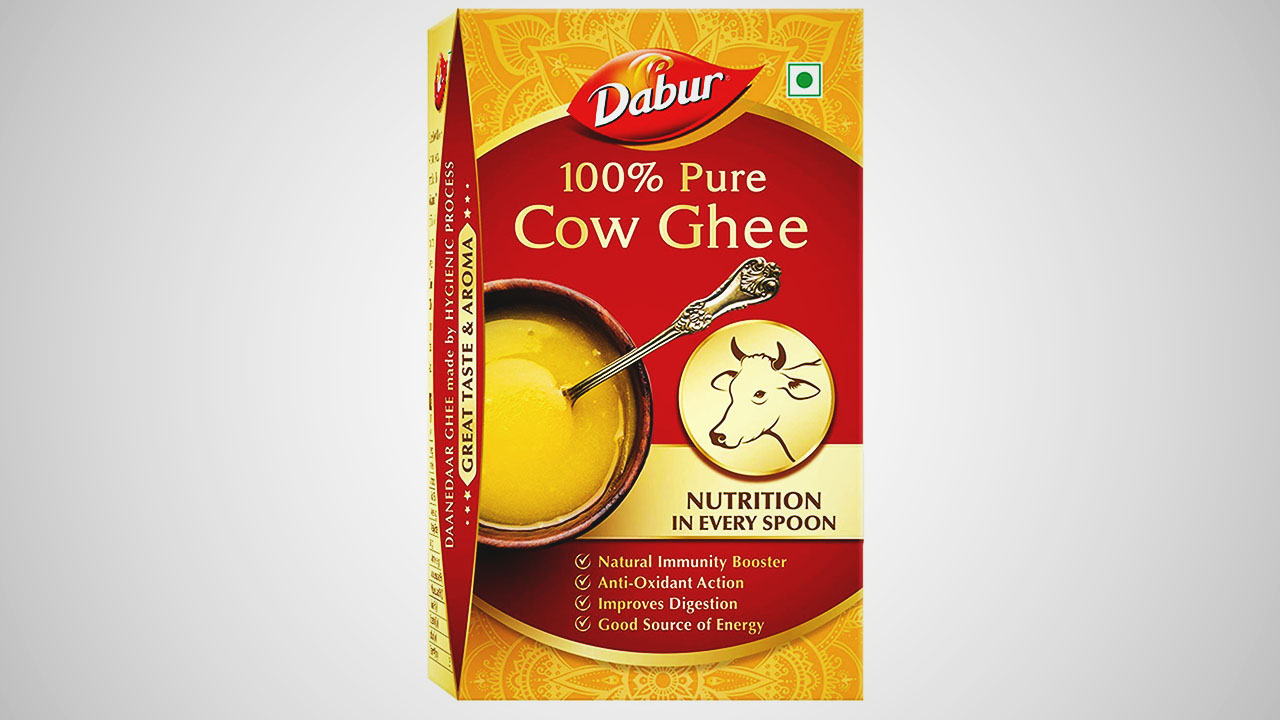 The Dabur Ghee brand is widely popular as a preferred choice of ghee in India.