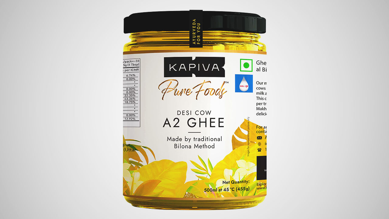 Kapiva A2 Desi Ghee is highly regarded as an excellent ghee option in India.
