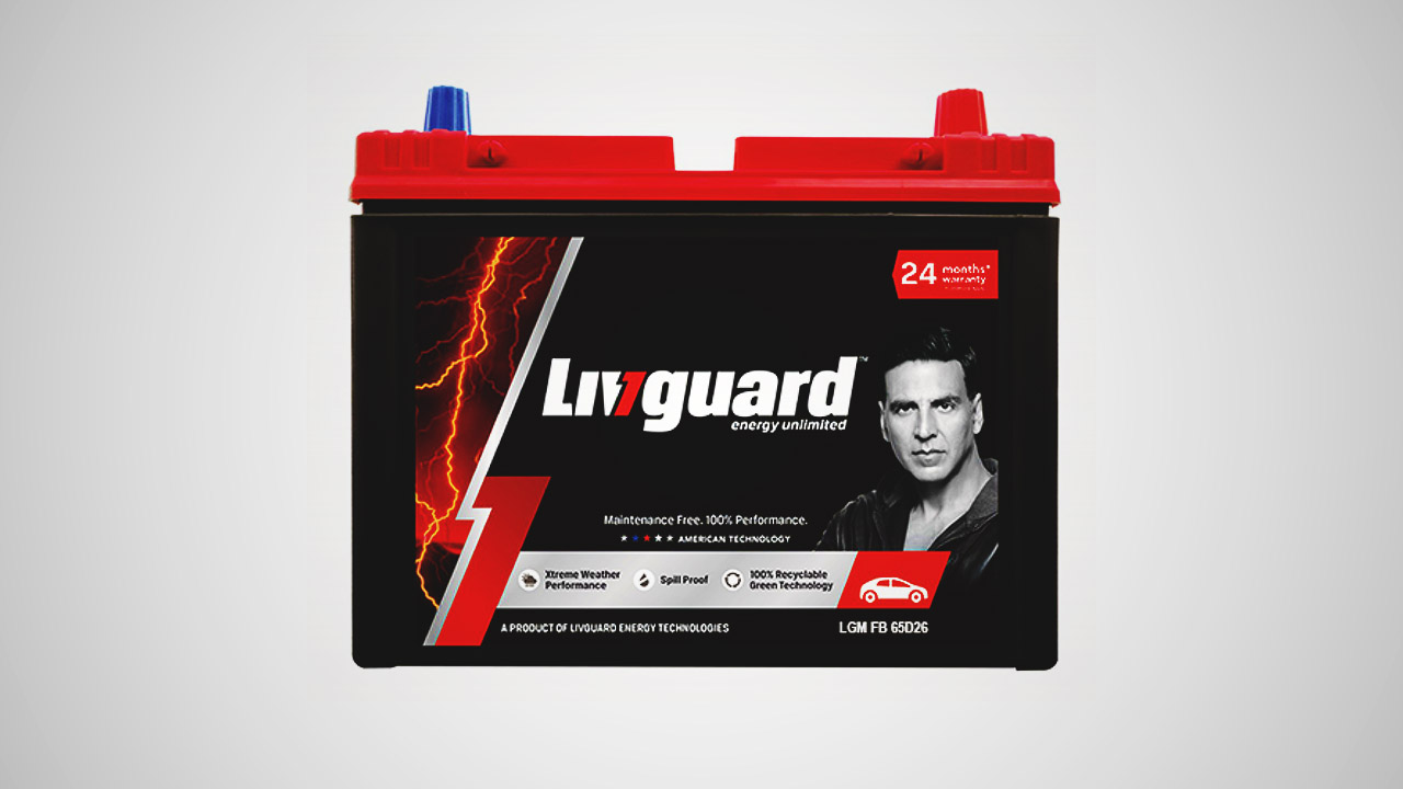 Livguard is a prominent inverter battery brand in India.