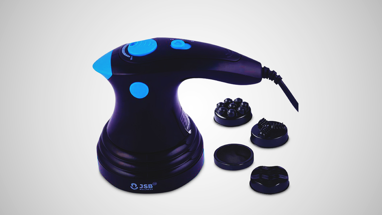 A high-grade body massager machine that combines convenience and therapeutic benefits.