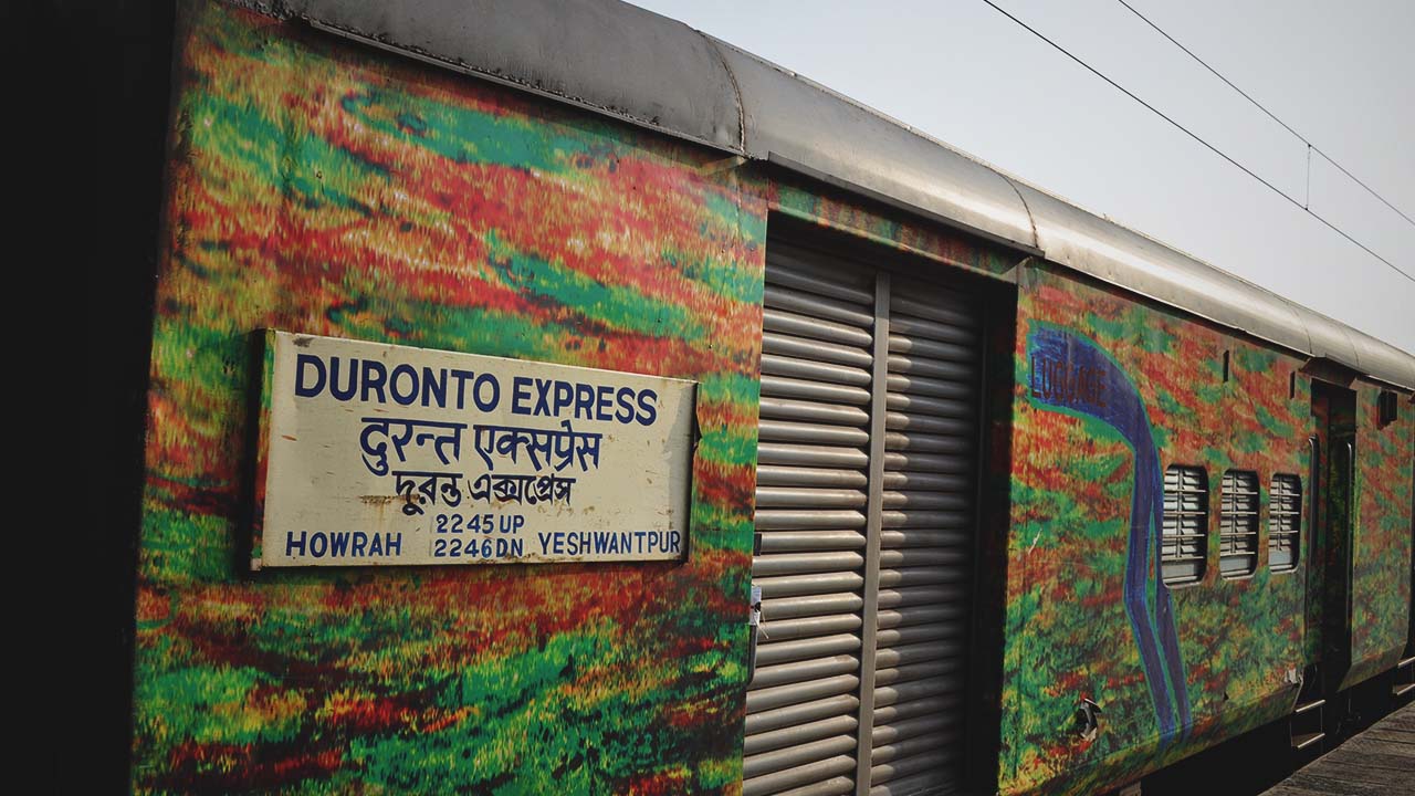 One of the speediest trains traversing India. 