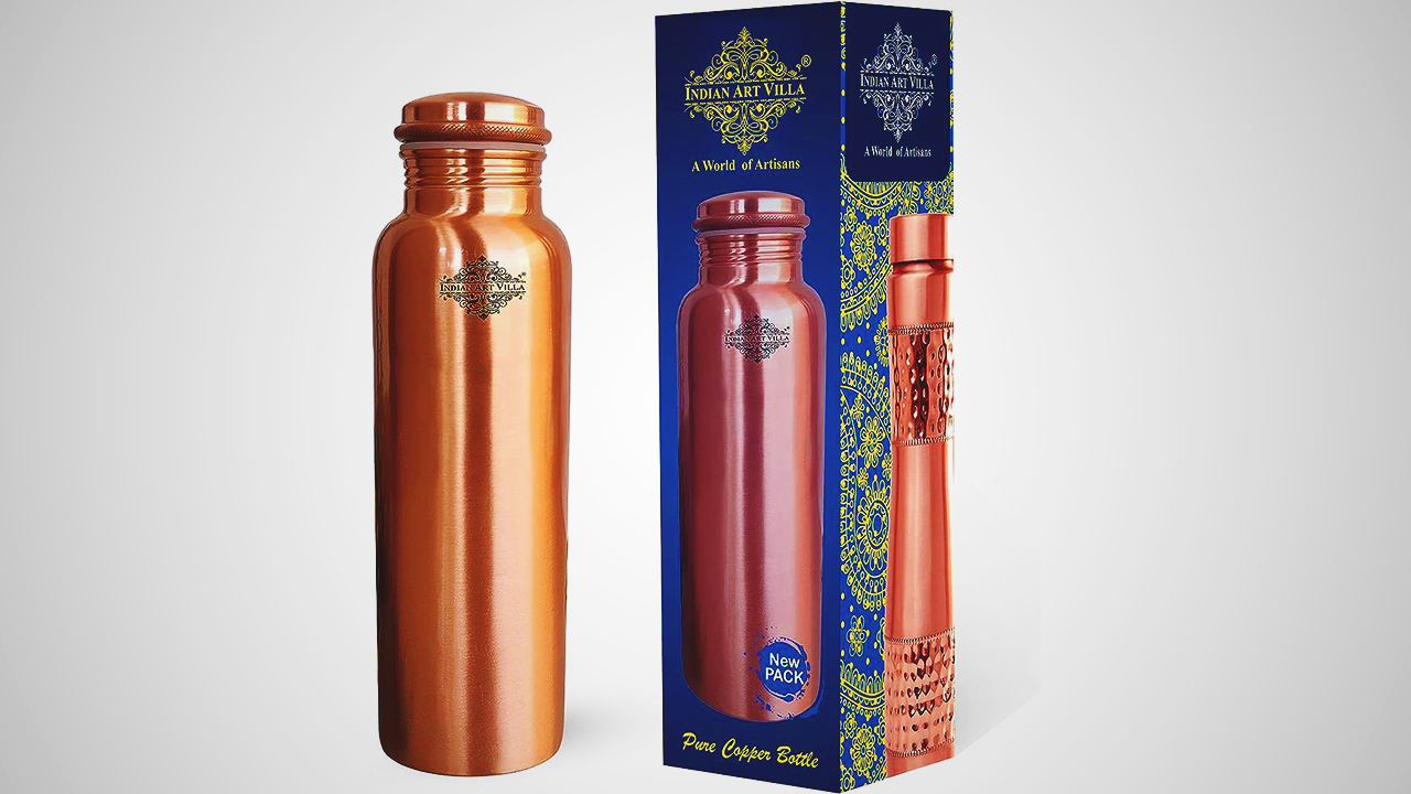 One of the premier copper water bottle selections. 