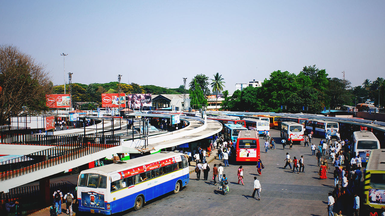 A substantial bus depot, recognized for its considerable size. 